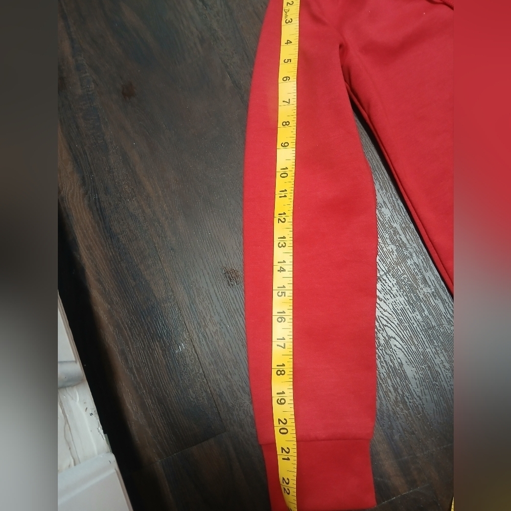 Armani Exchange Women's Vibrant Red Zip-Up Hoodie - Picture 12 of 13